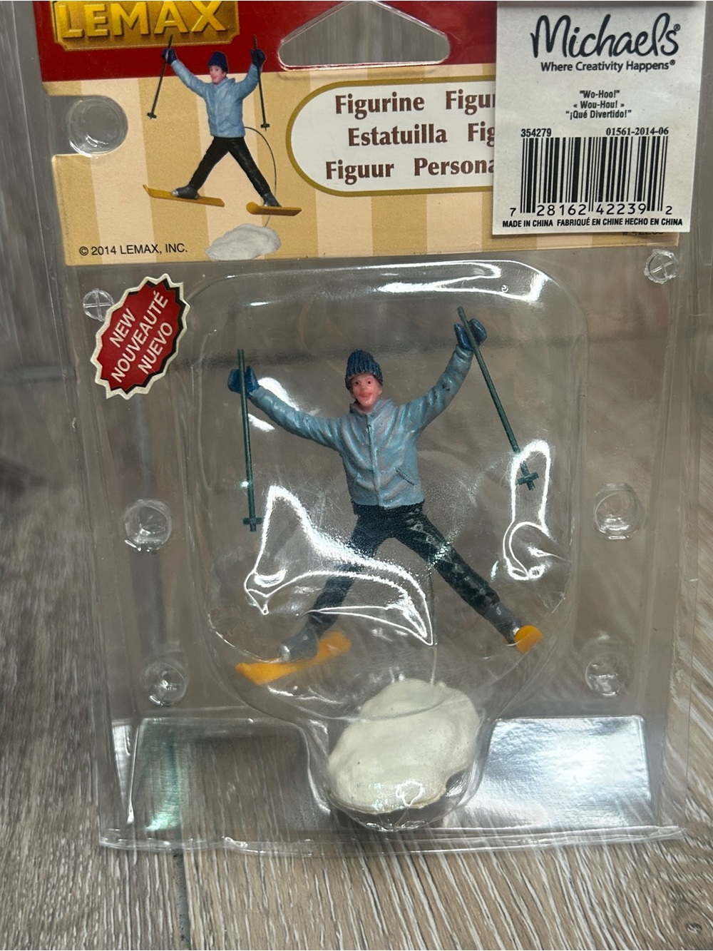 NWT Lemax Village Collection Wo-Hoo! Skier Figurine 42239 Retired